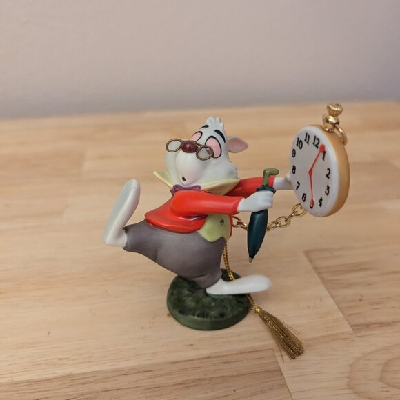 WDCC "No Time to Say Hello-Goodbye" White Rabbit Ornament New in Box with COA - Picture 6 of 12